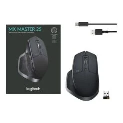 Logitech MX Master 2S - Mouse - Bluetooth 2.4 GHz - Graphite