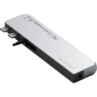 Satechi 8-In-1 Dual USB Type-C Pro Hub Max For Select Apple MacBook Pro & MacBook Air, Silver - Image 6