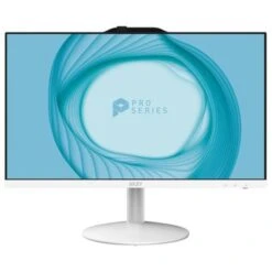 MSI PRO AP242 12M-058US 23.8" Full HD All-In-One Desktop Computer, Intel Core I5-12400 2.5GHz, 8GB RAM, 500GB SSD, Windows 11 Home, White