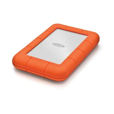 LaCie 1TB Rugged Mini Portable External Hard Drive, 5400 RPM, USB 3.0/2.0, Up To5Gbps USB 3.0 Transfer Rate, Orange - Image 2