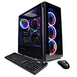 CYBERPOWERPC Gamer Xtreme VR Gaming PC, Intel Core I7-12700F 2.1GHz, GeForce RTX 3060 12GB, 16GB DDR4, 1TB NVMe SSD, WiFi & Win 11 Home (GXiVR8040A12), Black