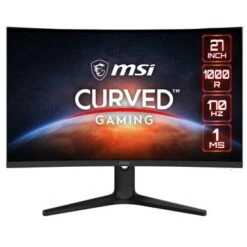 MSI G271C E2 27" 16:9 Full HD 170Hz Curved VA Gaming Monitor, Metallic Black With Red Trim