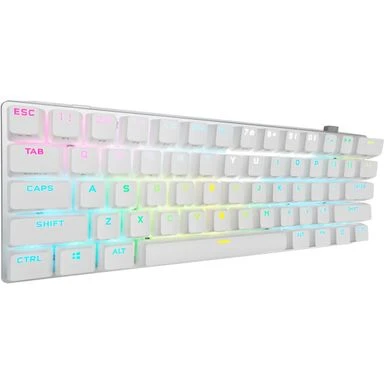 CORSAIR - K70 Pro Mini Wireless 60% RGB Mechanical Cherry MX SPEED Linear Switch Gaming Keyboard With Swappable MX Switches - White - Image 11