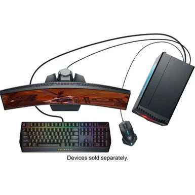 Dell - S2721HGF 27" Gaming - LED Curved FHD FreeSync And G-SYNC Compatible Monitor (DisplayPort, HDMI) - Black - Image 6