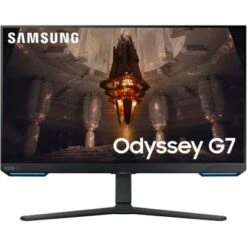 Samsung - Odyssey G7 28” 4K UHD IPS AMD FreeSync Premium Pro & G-Sync Compatible Smart Gaming Monitor (DisplayPort, HDMI) - Black