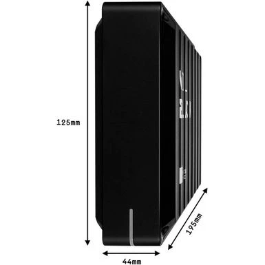 WD - BLACK D10 8TB External USB 3.2 Gen 1 Portable Hard Drive - Black - Image 9