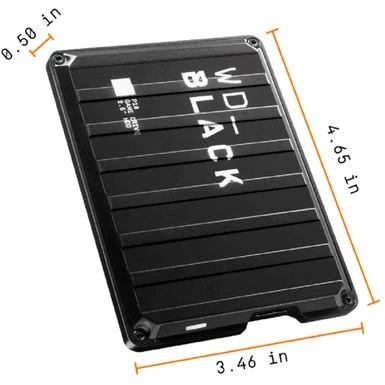 WD - BLACK P10 4TB External USB 3.2 Gen 1 Portable Hard Drive - Black - Image 15