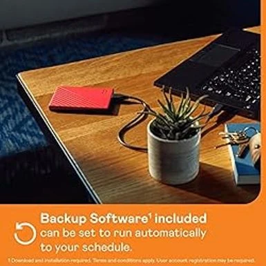 WD 1TB My Passport Portable External Hard Drive With Password Protection And Auto Backup Software, Red - WDBYVG0010BRD-WESN - Image 3