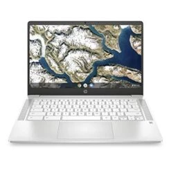 HP Chromebook 14" Laptop, Intel Celeron N4120 Processor, Intel UHD 600 Graphics, 4 GB RAM, 64 GB SSD, Chrome OS (14a-na0240nr, Ceramic White)