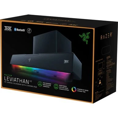Razer - Leviathan V2 Bluetooth Gaming Speakers With RGB Lighting (2-Piece) - Black - Image 8