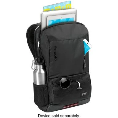 Solo New York - Varsity Collection Draft Laptop Backpack For 15.6" Laptop - Black - Image 5