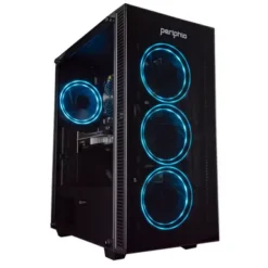 Periphio Gaming Desktop Computer Tower PC, Intel Quad Core I5 3.1GHz, 8GB RAM, 120GB SSD + 1TB 7200 RPM HDD, Windows 10, GeForce GTX 1650 4GB Overclocked Edition Graphics Card RGB HDMI Wi-Fi
