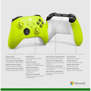 Microsoft - Xbox Wireless Controller For Xbox Series X, Xbox Series S, Xbox One, Windows Devices - Electric Volt - Image 6
