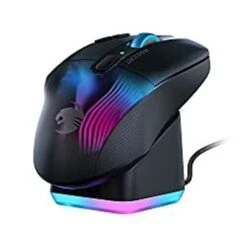 Turtle Beach ROCCAT Kone XP PC Gaming Mouse With 3D AIMO RGB Lighting, 19K DPI Optical Sensor, 4D Krystal Scroll Wheel, Multi-Button Design, Wired Computer Mouse