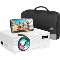 Vankyo - Leisure 470 Pro Native 1080P Projector, Full HD 5G Wireless Mini Projector - White