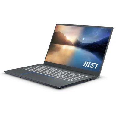 MSI Prestige 15 A11SC-034 15.6" Full HD Notebook Computer, Intel Core I7-1185G7 3GHz, 16GB RAM, 512GB SSD, NVIDIA GeForce GTX 1650 Max-Q 4GB, Windows 10 Home, Free Upgrade To Windows 11, Carbon Gray - Image 2