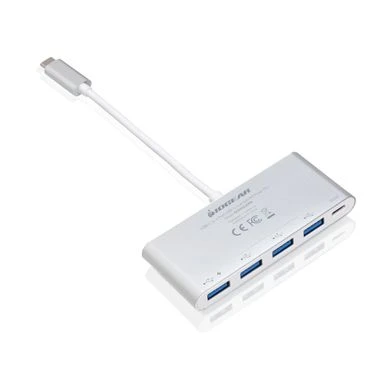 IOGEAR USB-C To 4 Port USB-A Hub With Power Delivery Pass-Thru - Image 2