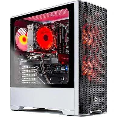 Skytech Gaming - Blaze 3.0 Gaming Desktop PC β Intel Core I5-10400F β 16G Memory β AMD Radeon RX6600XT β 500G SSD - White - Image 2