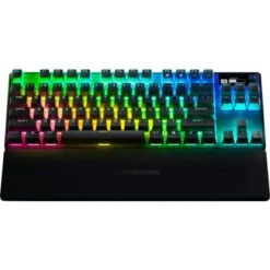 SteelSeries - Apex Pro 2023 TKL Wireless Mechanical OmniPoint 2.0 Adjustable Actuation Switch Gaming Keyboard With RGB Backlighting - Black