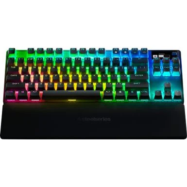 SteelSeries - Apex Pro 2023 TKL Wireless Mechanical OmniPoint 2.0 Adjustable Actuation Switch Gaming Keyboard With RGB Backlighting - Black