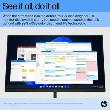 HP E27 G5 27" 16:9 Full HD IPS LCD Monitor - Image 7