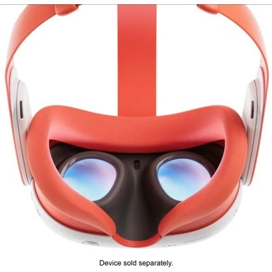 Meta - Quest 3 Facial Interface & Head Strap - Blood Orange - Image 2