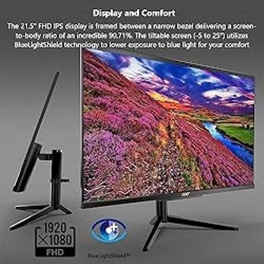 Acer Aspire C22-1610-UA91 AIO Desktop | 21.5" Full HD 1920 X 1080 IPS Display | Intel Core I3-N305 | Intel UHD Graphics | 8GB DDR5 | 512GB PCIe Gen 4 SSD | Intel Wi-Fi 6 | Windows 11 Home - Image 4