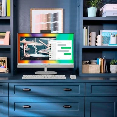 HP - 27" Full HD Touch-Screen All-in-One With Adjustable Height - Intel Core I5 - 8GB Memory - 512GB SSD - Shell White - Image 6