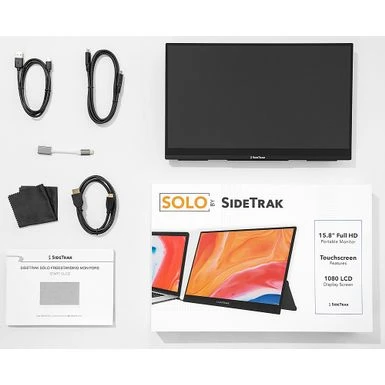 SideTrak - Solo Touchscreen Freestanding Portable 15.6" Monitor - Black - Image 5