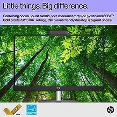 HP 23.8 Inch All-in-One Desktop PC, FHD Display, Intel Core I3-N300, 8 GB RAM, 256 GB SSD, Intel UHD Graphics, Windows 11 Home, 24-cr0030 (2023), Shell White - Image 7