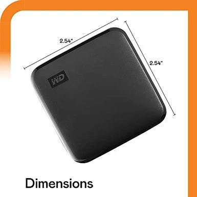 WD 1TB Elements SE - Portable SSD, USB 3.0, Compatible With PC, Mac - WDBAYN0010BBK-WESN - Image 2