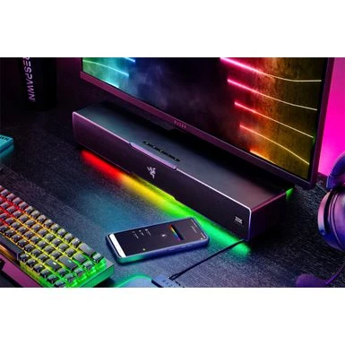 Razer - Leviathan V2 Bluetooth Gaming Speakers With RGB Lighting (2-Piece) - Black - Image 4