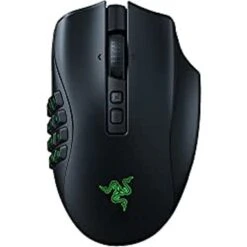Razer Naga V2 Pro Wireless MMO Gaming Mouse: 19+1 Programmable Buttons W/ Swappable Side Plates - HyperScroll Pro Wheel - Focus Pro 30K Optical Sensor - Optical Mouse Switches Gen-3 - 300 Hr Battery