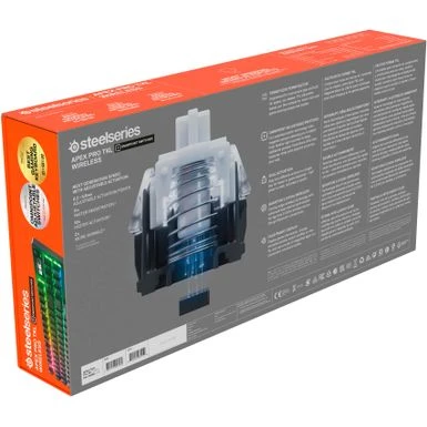 SteelSeries - Apex Pro 2023 TKL Wireless Mechanical OmniPoint 2.0 Adjustable Actuation Switch Gaming Keyboard With RGB Backlighting - Black - Image 4