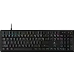 Corsair K70 CORE RGB Mechanical Gaming Keyboard - Pre-Lubricated MLX Red Linear Keyswitches - Sound Dampening - Media Control Dial - ICUE Compatible - QWERTY NA Layout - Black