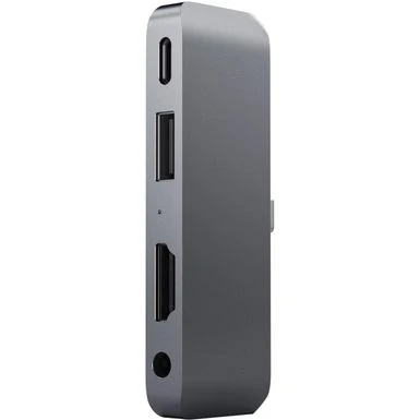 Satechi Aluminum USB Type-C Mobile Pro Hub, Space Gray - Image 3